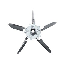Stainless steel blade impeller motor Blower air blowing accessories Machine fan blade oven Motor high temperature five impellers