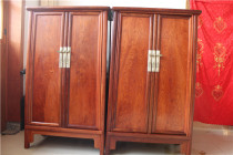 Ming style furniture Wang Shixiang Myanmar flower pear round cabinet noodle cabinet wardrobe