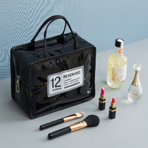 Travel wash bag waterproof cute girl PU cosmetic bag large capacity cosmetics storage bag portable Hand bag