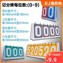 Reminder score card flip card badminton game portable competition new score card scoreboard activity row