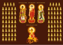 Eighty-eight Buddha paintings like the Western Three Saints Tibetan King Bodhisattva Buddha image photo paper double-sided plastic seal Q