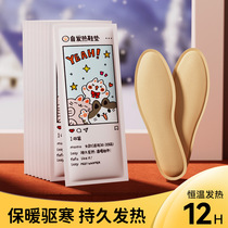 Warm foot adhesive self-heating insole male and female thermostatic warm sticker anti-chill warm patch baby hot compress warm foot theorizer can walk