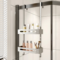 Shower room rack bathroom toilet stainless steel wall hanging shower room hanging basket non-perforated toilet storage rack