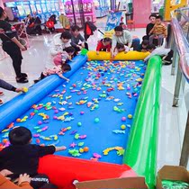 Square Children fishing pool Stall Thickened Inflatable Pool Park Fishing Goldfish Business Suit Fishing fish for fishing pool