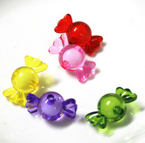10 multi-color transparent acrylic cute candy children boys and girls DIY beaded toys children handmade
