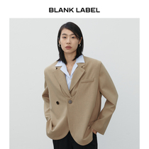 BLANK LABEL minimalist premium brown vest half-cut two-piece suit suit women winter