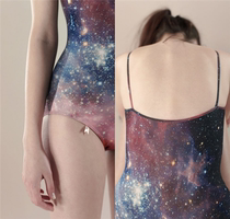 Weimo Ballet imported Just A Corpse JAC Ballet dance yoga body suit Galaxy