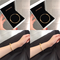 The new Korean version of the simple adjustable OB gold bracelet female ins wild Forest department best friend hand ornaments personality hand string bracelet