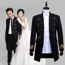 Deng Chao same mens performance uniform the long groom wedding dress best man clothing mens clothing mens wedding dress windbreaker