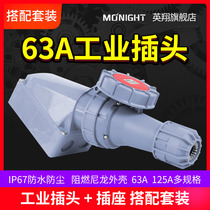 Yingxiang IP67 waterproof 3-Core 4-wire 5-hole 63A125A nylon industrial Aviation plug and socket connector high power