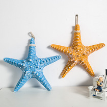 Whale Hong focuses on supermarket soft shopping mall seafood aquatic products store decoration pendant ornaments resin simulation Mediterranean starfish