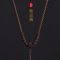 Transfer pendant Jade lanyard Jade gold Adjustable necklace rope Mens and womens pullover fine pendant rope Buddha card