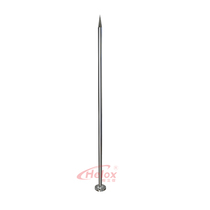 Henglixin solid Lightning Rod single pin 304 stainless steel Lightning Rod 0 5 m 1 m 1 2 m 1 5 m flash receiver