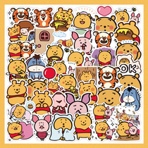 100 Cartoon Winnie the Pooh Stickers Suitcase stickers Suitcase decoration stickers Waterproof DIY creative stickers Cute stickers