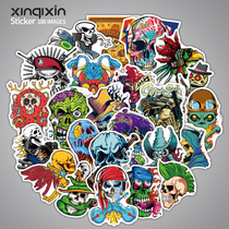 B skull does not repeat European and American Tide brand graffiti stickers luggage sticker luggage sticker laptop guitar skateboard stickers