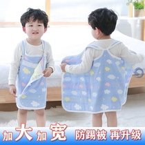 Baby sleeping anti-kicking quilt artifact children belly cotton baby belly button belly child cold spring and autumn