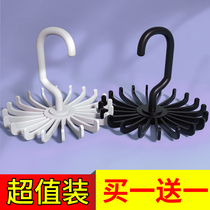 Tie Rack multifunctional rotating jk bow tie rack small wardrobe belt scarf adhesive hook storage artifact waistband shelf