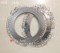 Stainless steel key disc round l circle 48 bit 58 hotel warehouse keychain round ellipse 13 yuan 1