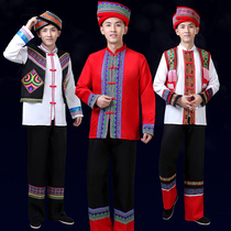New Guangxi Zhuang clothing male minority clothing Yunnan Miao clothing Yi Tujia dance performance clothing