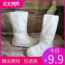 Hanfu shoes mens ancient style increase in ancient costumes womens ancient shoes Hanfu boots soap boots official boots Flower City Han shoes