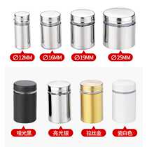 Gold black glass nail brushed white acrylic decorative nail glass nail mirror nail advertising glass nail