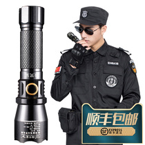  LED flashlight small portable super bright strong light charging household concentrated special forces security patrol kindergarten morning inspection
