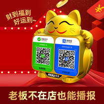 Luckai cat WeChat collection prompt audio Alipay to the two-dimensional code collection voice broadcaster commercial artifact