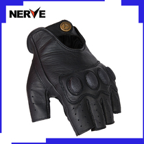 NERVE Nev summer motorcycle half finger gloves men and women locomotive racing knight riding anti-fall wear-resistant spring and autumn