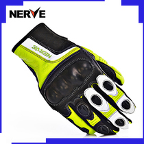 NERVE motorcycle riding gloves men and women winter sheepskin locomotive racing all-finger anti-slip four seasons motorcycle