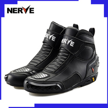 NERVE motorcycle riding shoes boots mens locomotive racing shoes Knight cross-country short boots warm in four seasons