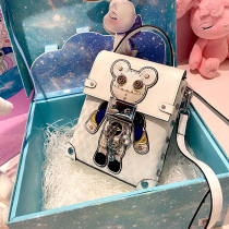 (Anthracene) Star Bear joint womens bag original design summer niche fashion trend portable cross-body shoulder bag