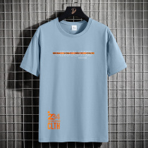 Short Sleeve T-shirt Men 100 Hitch Summer Tide Signs Ins Minimyo Harbor Wind 100 Lap Pure Cotton Summer Clothing with a base shirt