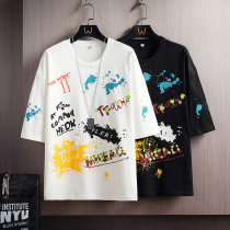 Mens short sleeve T-shirt Summer 2022 New Ins tide Tide Cards Easy for men 100 hitch casual clothes