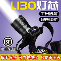 Mingjiu induction zoom headlight charging super bright miners lamp head-mounted night fishing outdoor long battery life