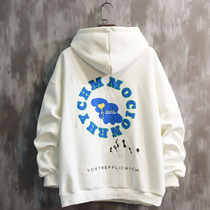 Beiluo spring and Autumn national tide brand vibe wind sweater male couple hooded trend hip-hop loose oversize jacket trend