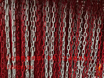 Custom painted iron chain yellow black red and white warning column hanging chain swing iron chain river protection chain pile isolation chain