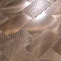 Minimalist Home Fitted Interior Wall Metal Bring rubber mosaic tiles TV Wall stickers bar Terrace Restaurant Furnishing Background Wall