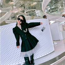  Mimico girls autumn suit pleated dress Heavy industry goddess fan socialite temperament suit skirt designer