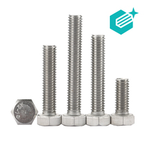 304 Stainless Steel Hexagon Bolt Longing Full Teeth External Hexagon Screw Through Wall Screw M3M4M5M6-M12