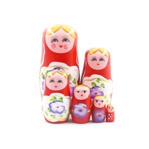 Russian Jacket Tourism Scenic Area 6 Floors Color Painted Paints Cute Girl Dolls China Wind Children Gift Toys
