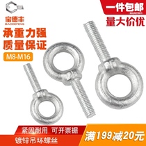 Galvanized Lings Screw Joint Lock Fittings Screw Ring Lifting Lings Bolt M8M10M12-M16