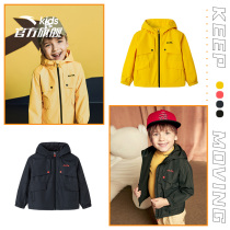  Anta childrens clothing mens childrens jacket 2020 winter clothing plus velvet thickening Western style male baby warm stormtrooper