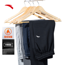 Anpedal Sportpants Men 2022 spring new straight silo plus suede warm sports long pants casual loose male pants