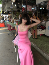 0122stepll Stray Terande Pink Pendant With Skirt Woman Summer Hot Girl With a dress for a long dress