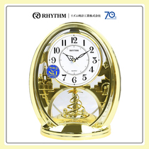 RHYTHM Japan sound Watch wedding room European modern silent luxury desk clock 4SG768WR18