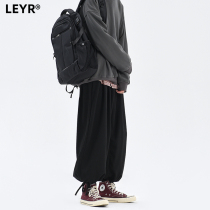 Pants mens bloomers autumn Joker drawstring leggings straight loose sports Pants Sweatpants wide legs drop feeling trousers