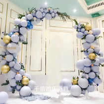 Wedding arch background frame round balloon arch decoration cherry blossom arch wedding forest arrangement semi-circular iron shelf