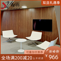 Nordic designer soft bag chair casual simple back bench office swivel chair business club negotiation reception chair