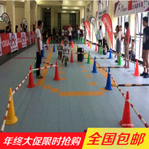 Balance car track pole obstacle children cone bucket telescopic connecting rod Scooter training field roller skating fence