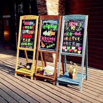 Handwritten fluorescent plate LED personalized custom electronic light-emitting screen Billboard shop stalls with vertical hanging publicity board